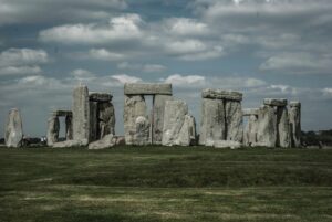 Stonehenge under a dramatic sky, capturing the ancient essence of this iconic monument.