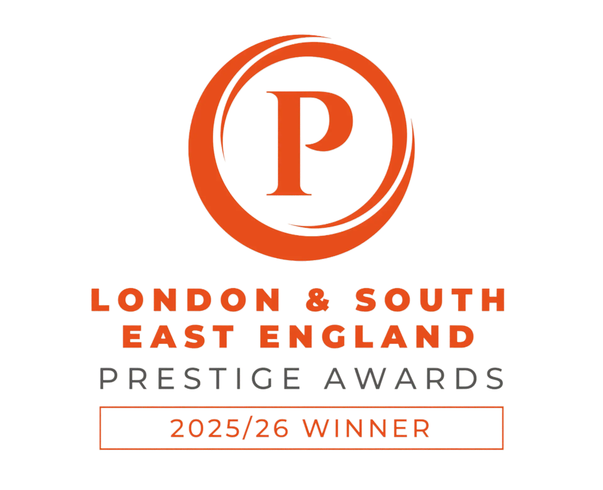 prestige awards logo, 2025/2026 winner ldc, lonodn direct chauffeurs