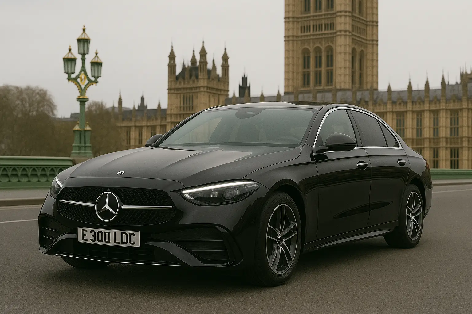 Mercedes E Class chauffeur London hero image