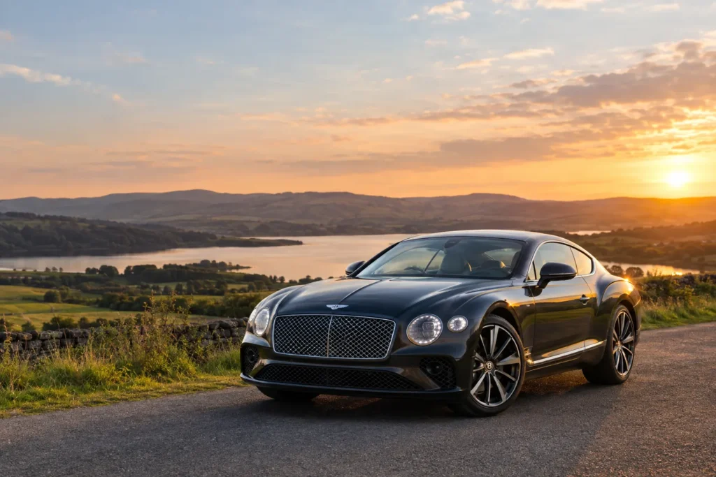 2026 Bentley Continental GT parked on countryside road