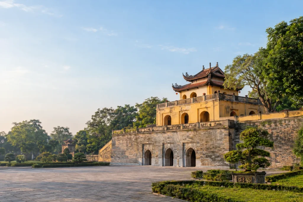 Historic architecture within the Imperial Citadel of Thăng Long in Hanoi
